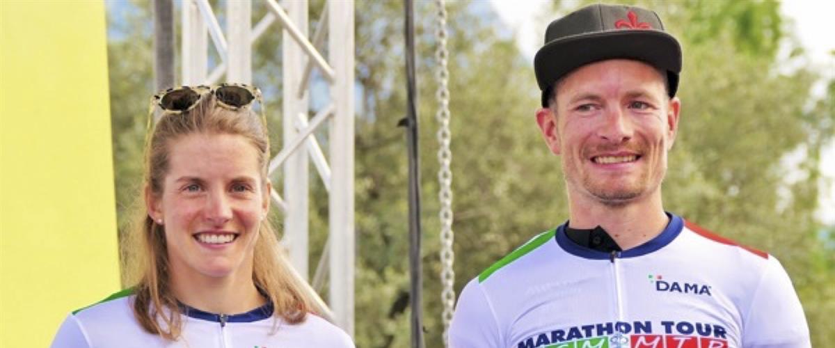 Sandra Mairhofer e Fabian Rabensteiner i primi leader del Marathon Tour