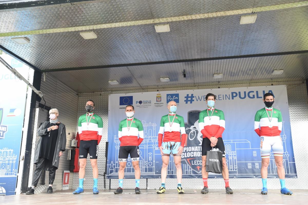 Tricolori Ciclocross Lecce 08012021 I Campioni Italiani Folcarelli Carrer Palmisano Zamboni Stefani